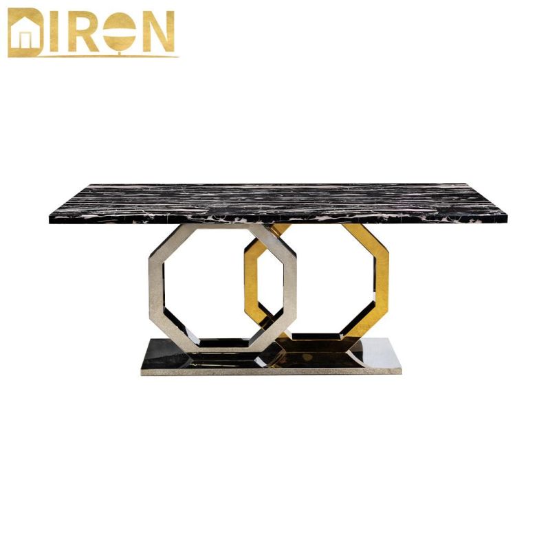 Customized Modern Diron Carton Box Epoxy Resin Top Center Table