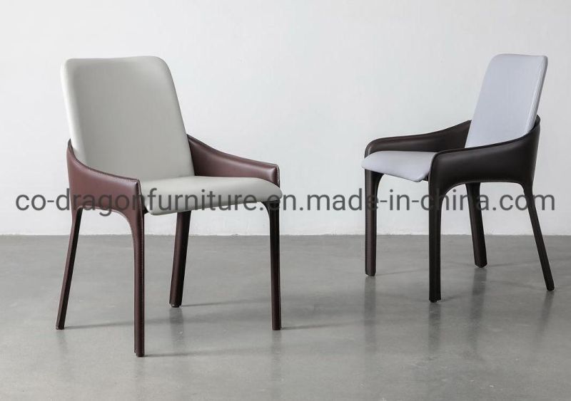 Fashion Steel Dining Chair with PU for Dining Room Furniture