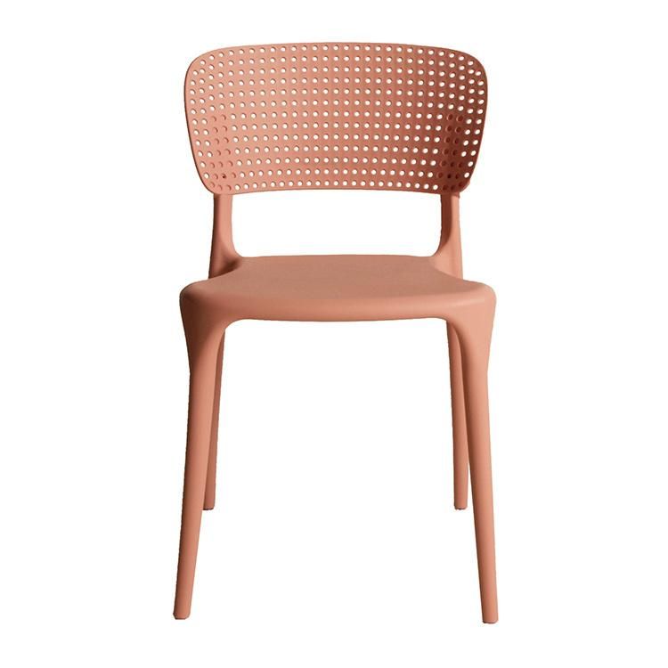 Modern Nordic Plastic Chairs for Events Outdoor and Indoor Stackable Armchair White Plastic Chair