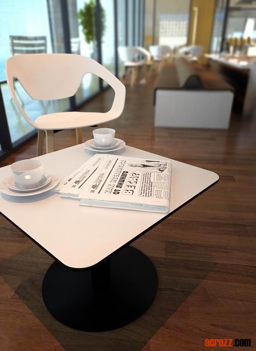 China Restaurant Furniture Square Tea Coffee Side End Dining Table