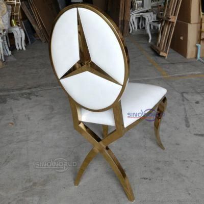 Modern Design Event Dining Furniture Stainless Steel Gold Wedding Chair