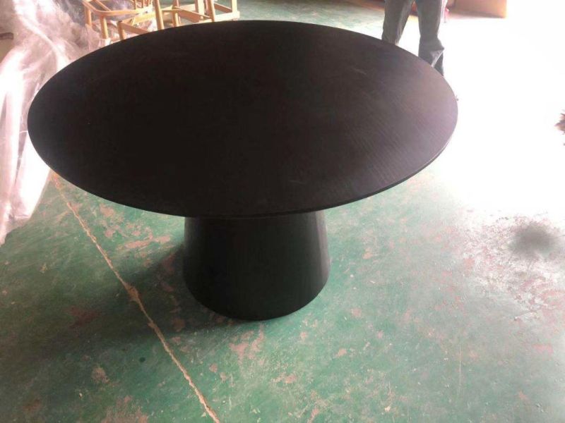 High-End Commercial Bar Furniture Round Wooden Frame Bar Table