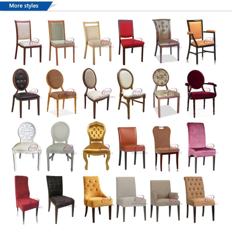 Round Back Aluminum Wood Imitated Hotel Restaurant Chairs (XYM-H13)