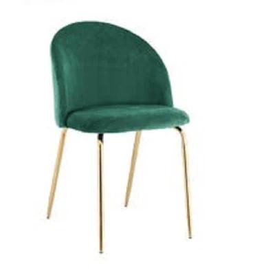 High Quality Velvet with Metal Legs in Gold Dining Chair Living Room Chair