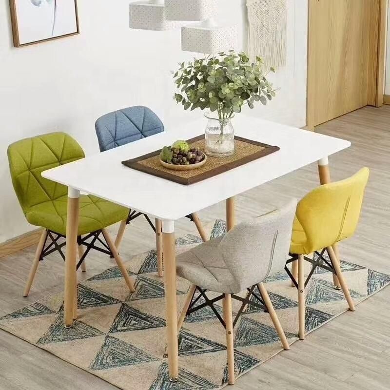 Low Price Wholesale Home Furniture Modern Design Chaise De Cuisine Wooden Leg Dining Chair Colorful Dining Plastic Chair