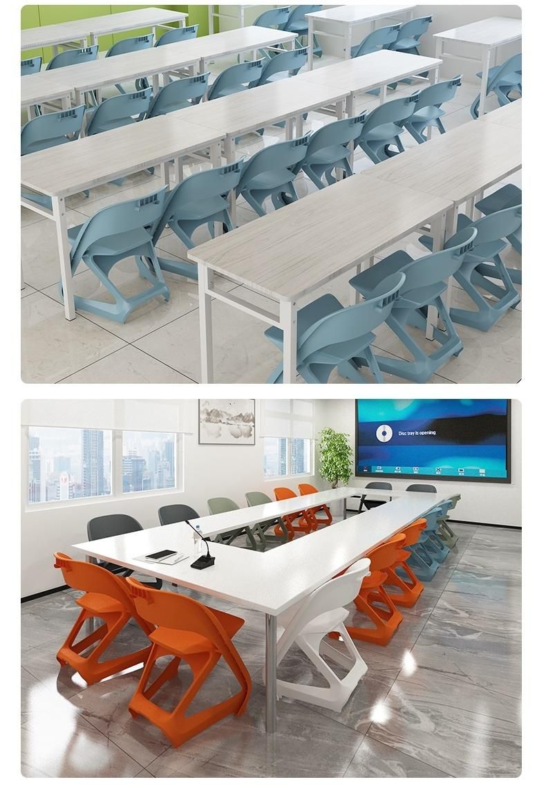 Stackable Chair Sail Chair Chaises Salle a Manger Cheap Stackable Plastic Office Visitor Chair Training Chair for Conference Room Meeting