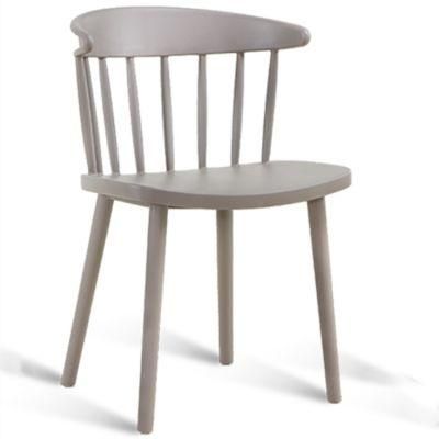 Simple Design Armless White Plastic Garden Chair Rental Stackable Portable Restaurant Dining Chair