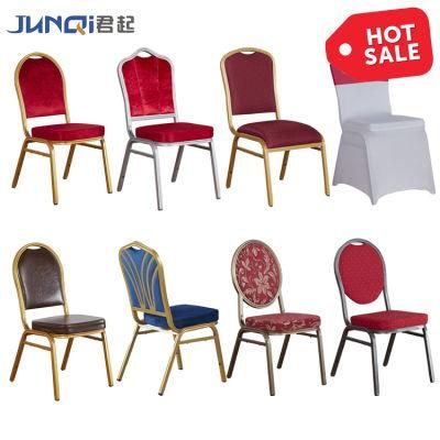 High Quality Luxury Iron Metal Restaurant Dining Wedding Hotel Banquet Chair