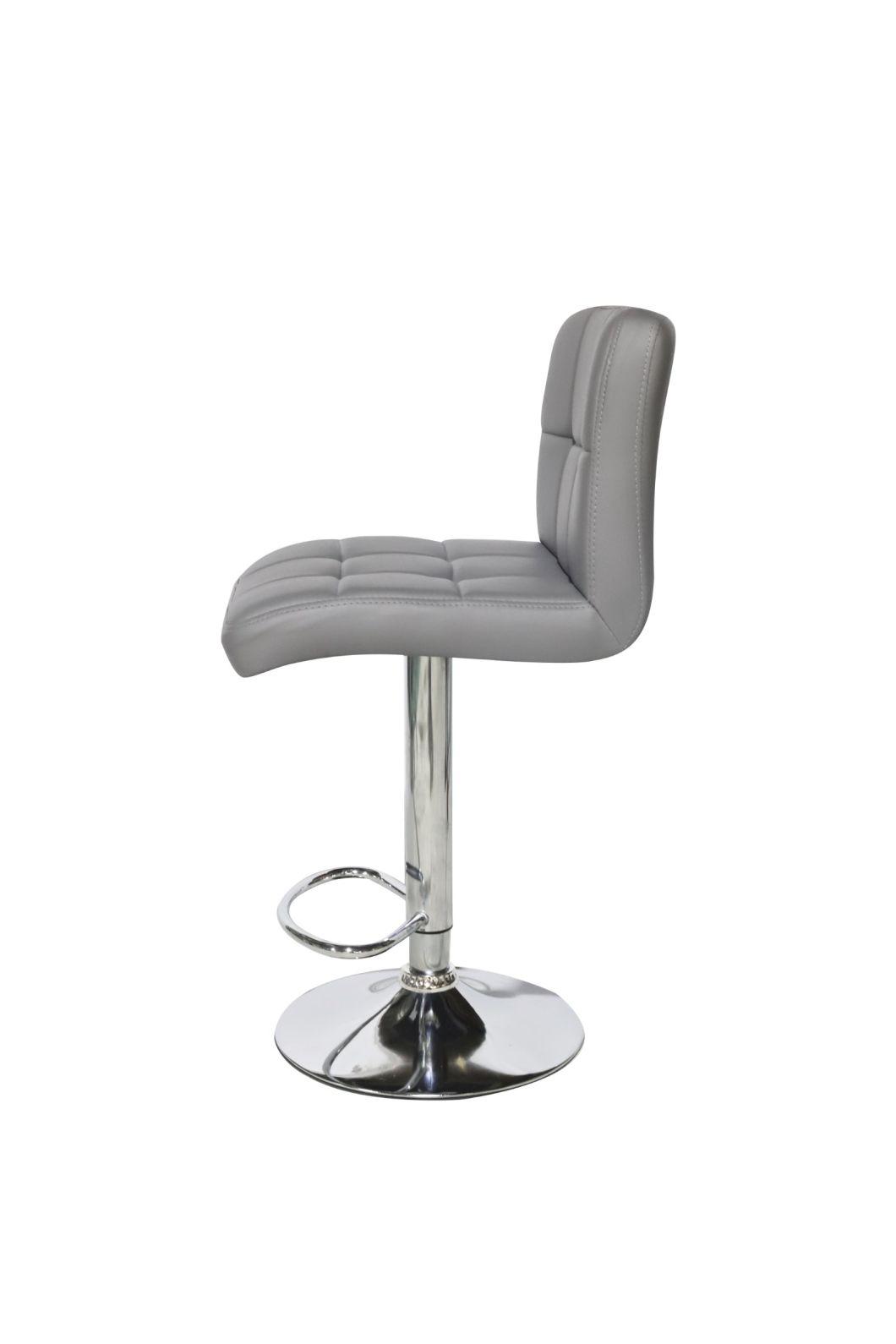 2021 New Modern PU Faux Leather Commercial Swivel Kitchen Bar Stool