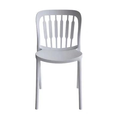 Easy to Clean Mould Injection Plastic Outdoor Dining Chair Stackable Colorful PP Beach Chair