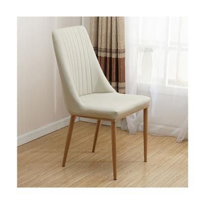 High Class White French Dining Chair Living Room Bedroom Soft Bag Backrest White Stool Restaurant Light Luxury Dining Chairs