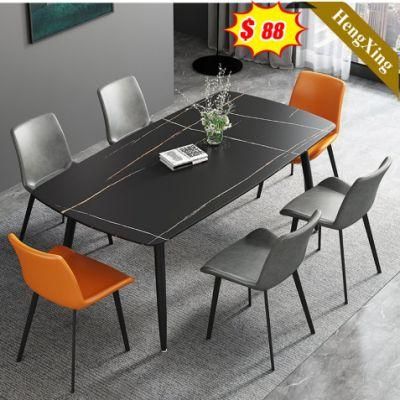 Hengxing Furniture Home Restaurant Furniture Dining Room Furniture Dining Room Set Wooden Marble Dining Table (UL-21LV2011)