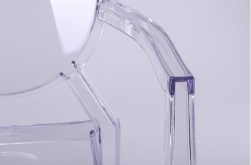 Vanity Dressing Chair Clear Ghost Transparent Modern Plastic Dining Chair