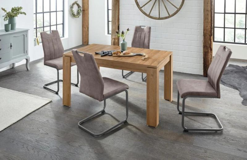 Light Gray Modern Design Velvet Fabric European Italian Design Dining Chair