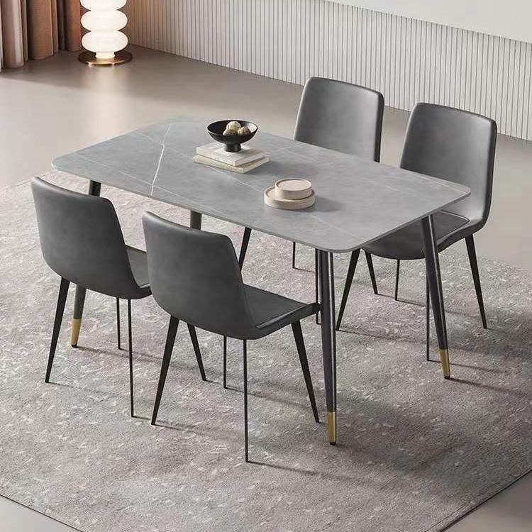 Manufacture OEM Nice Design Modern Italian Grey Slate Dining Table Ceramic Dining Table