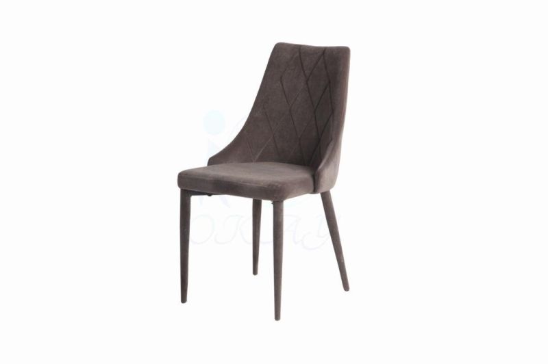 Modern Design of New Design Hot Sale Velvet Dining Chair with Painting Legs