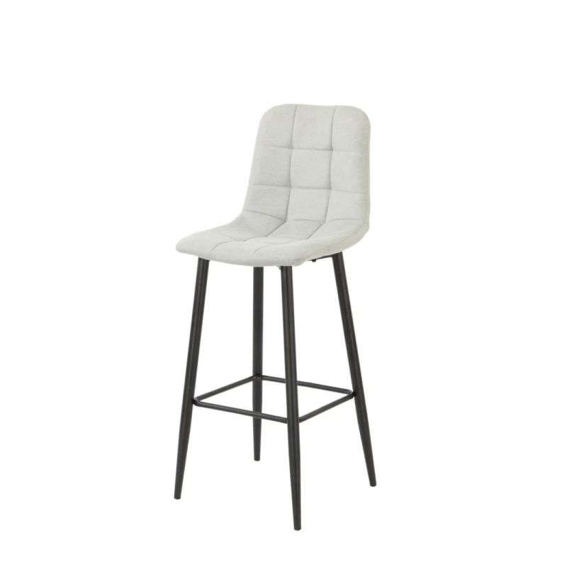 Hot Selling Modern Furniture Bar Stool with Black Metal Legs