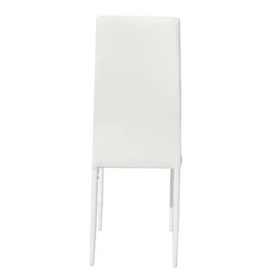 High Quality Home Furniture Modern Design China Factory Dining Room PVC Seat Dining Chairs