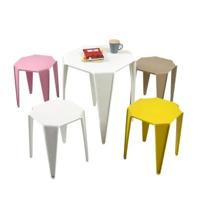 Total PP Plastic Table Cafe Table and Chair Dining Table