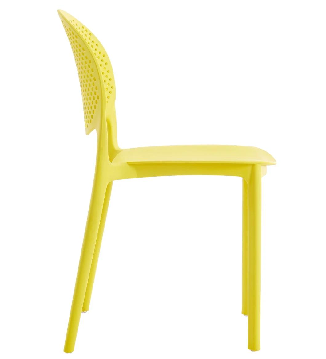 2021 New Stacking Plastic Restaurant Dining Chairs for Home and Outdoor Use