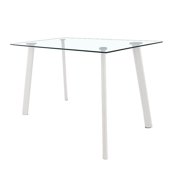 Modern Dining Room Furniture New Style Clear Tempered Glass Dining Table