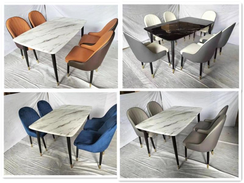 Hot Sale Chinese New Style Dining Table Set Restaurant Dining Chair Set