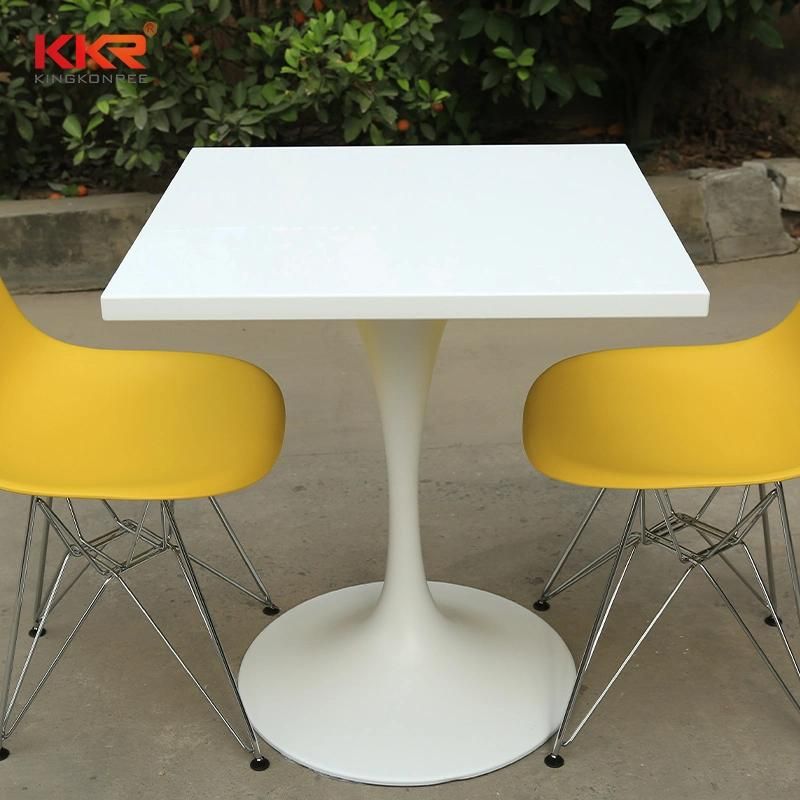 Acrylic Solid Surface Dining Table Coffee Table Dining Table Buffet Table Hotel Furniture Retaurant Table