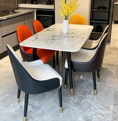 Modern Design House Furniture Dining Table with Marble Top