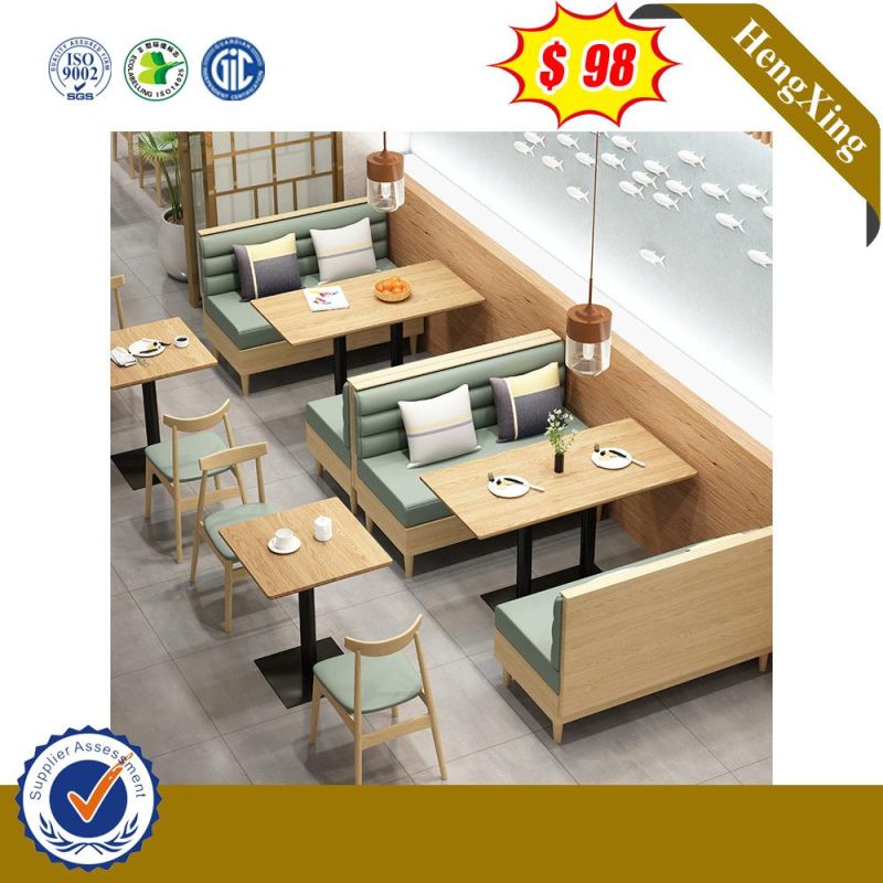 Yellow Wooden Melamine MDF Dining Set Table with Chairs