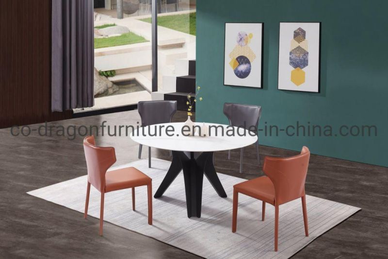 Modern Home Furniture Round Dining Table Sets with Marble Top