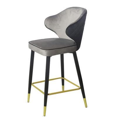 Deluxe Velvet American High Bar Chair