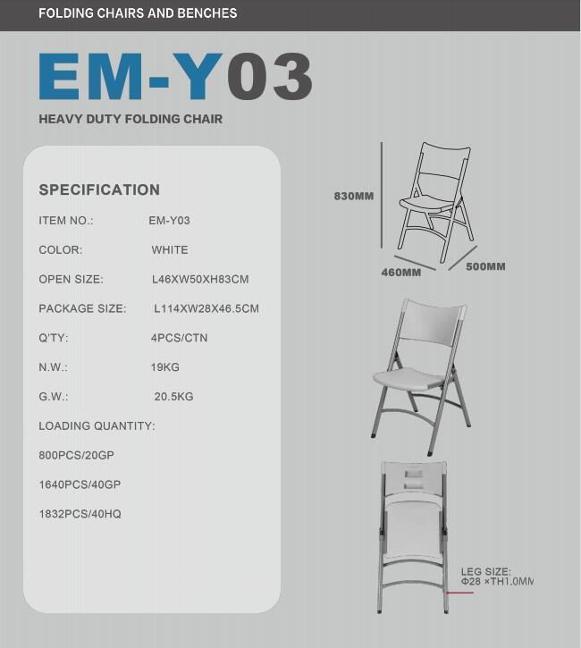 China Wholesale Living Room Outdoor Bar Plastic Restaurant Furniture Folding Wedding Banquet Dining Folding Chair