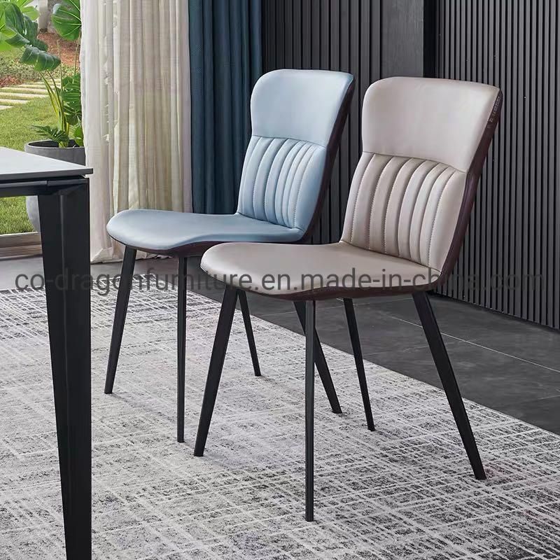 Modern Fashion Wholesale Metal Leather Dining Chair for Dining Furniture