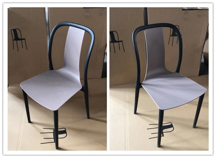 Black and White Dining Chairs Modern New Design Plastic Outdoor Garden Chair Restaurant Dining Chair Living Room Chair