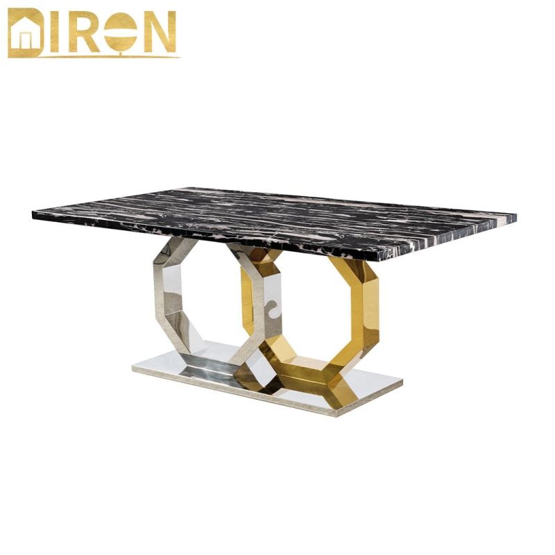 Customized Modern Diron Carton Box China Dining Table Set Dt1904