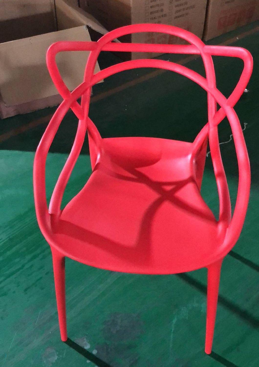 China Wholesale Italian Style Outdoor Furniture Stackable Colorful Plastic Cafe Chairs PP Design Nordic Dining Chair