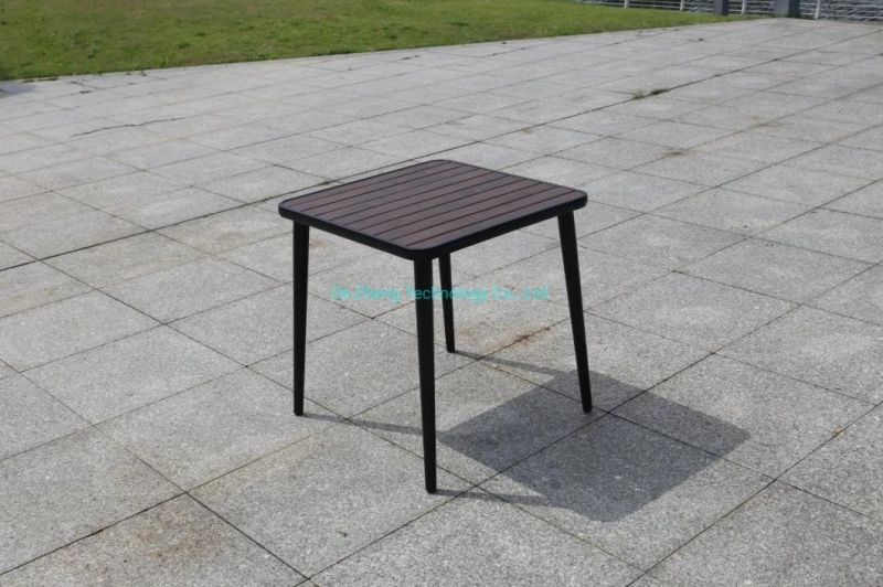 Hot Sale Fast Delivery High Quality Garden Table with 4 Seater Polywood Table Metal Commercial Outdoor Cafe Table Furniture