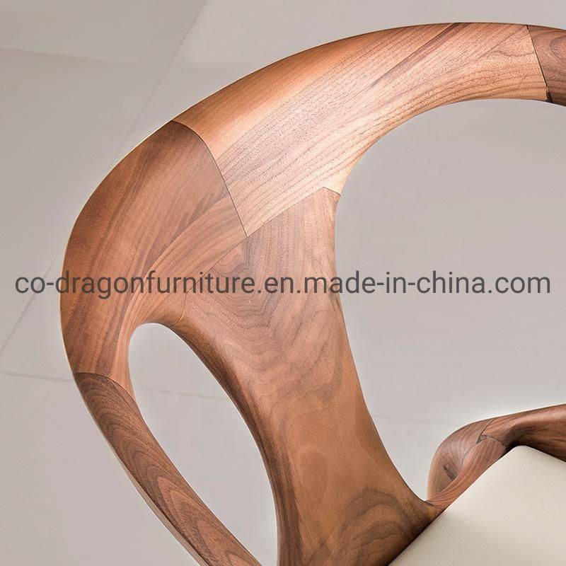 Modern Solid Wood Dining Chair with Arm for Home Furniture