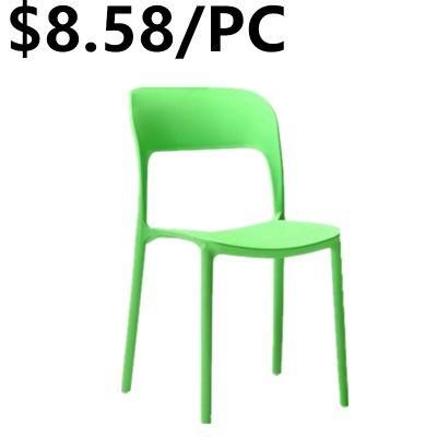 Wholesale Modern Dining Furniture Quality Colorful Plastic Metal Dining Chair