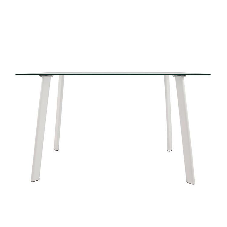 Modern Glass Top Dining Room Table and Chair