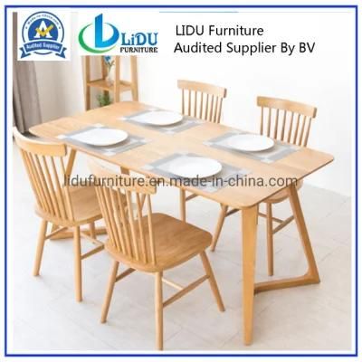 Wood Table and Chairs Set Kitchen Table and Chairs for 4 Person