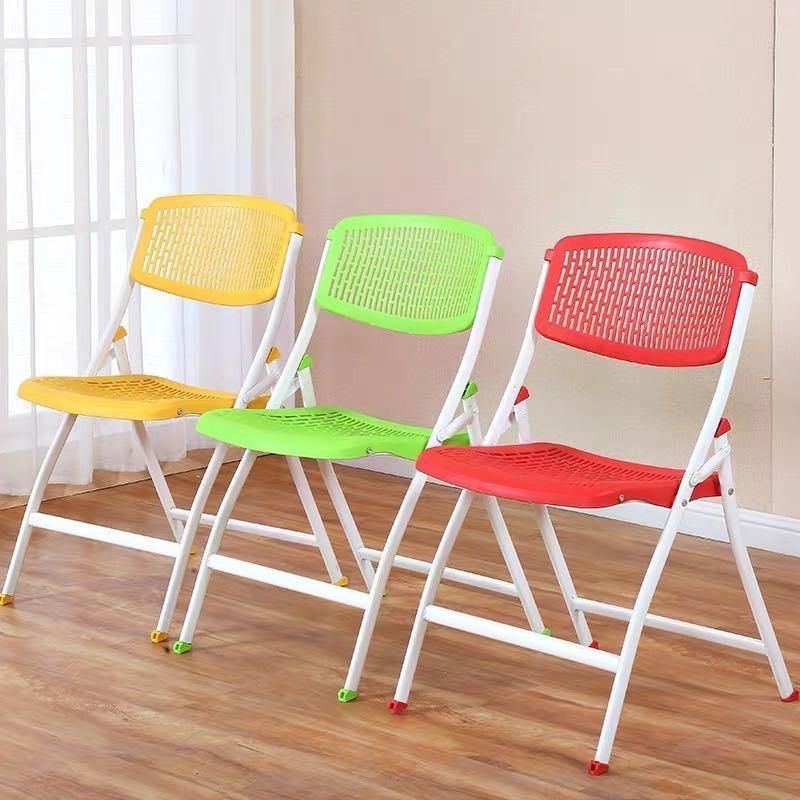 Colorful Plastic with Metal Frame Folding Wedding Party Dining Chair