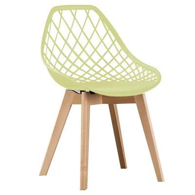 Modern Nordic Restaurant Dining Side Chair Plastic Cafe Chair