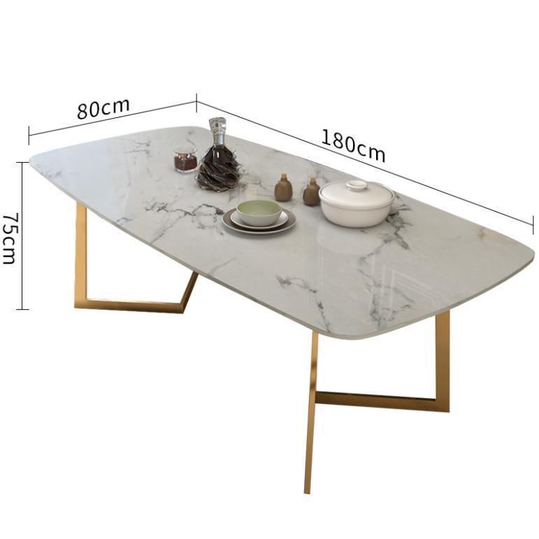 Modern Luxury Design White Marble Dining Table Sets Best Price