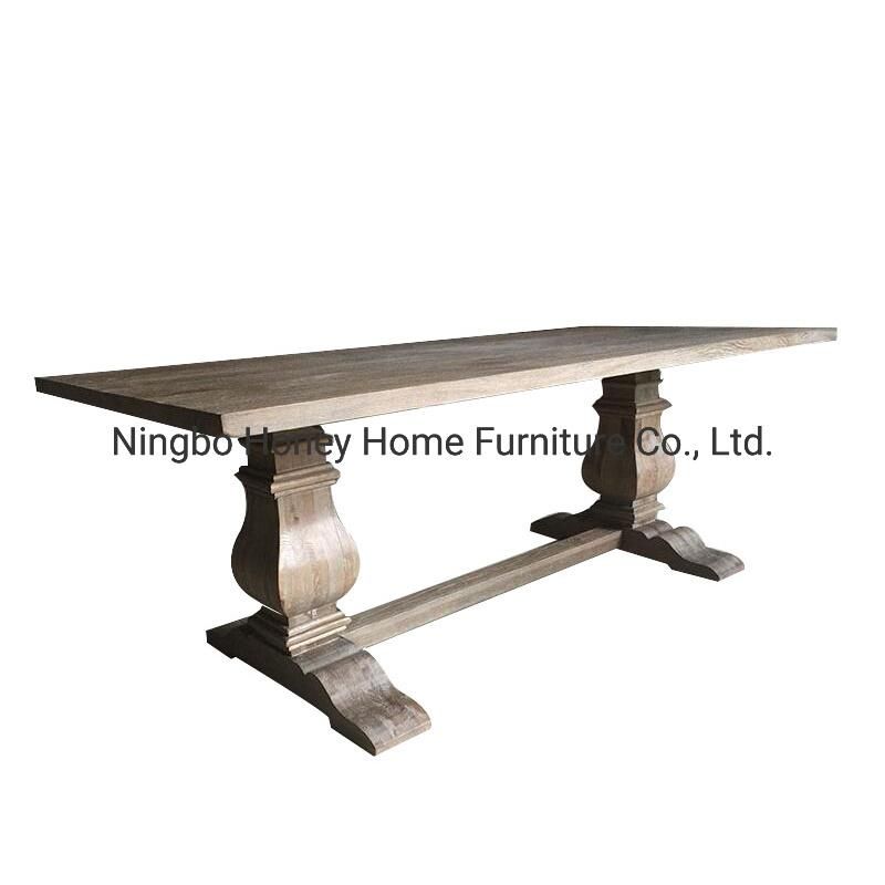 French Style Luxury Oak Wood Classic Hot Selling Dining Table