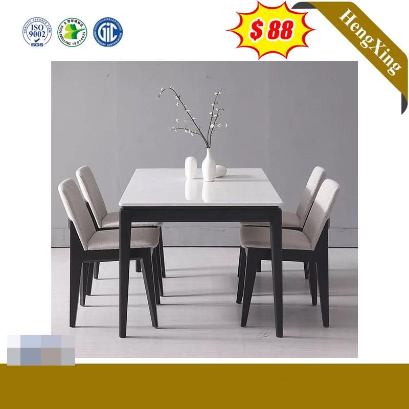 Furniture Set Wood Indoor Modern Wooden Home Furniture Rectangular Set Dining Table with Chair