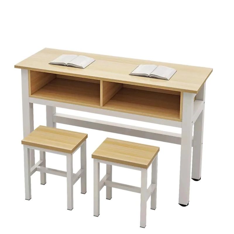 School Furniture Stainless Steel Frame Student Table Writing Study Desk