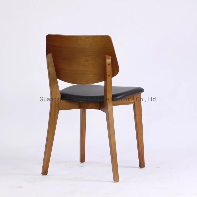 Commercial Furniture Soild Wood Frame Restaurant Cafe Dining Chairs