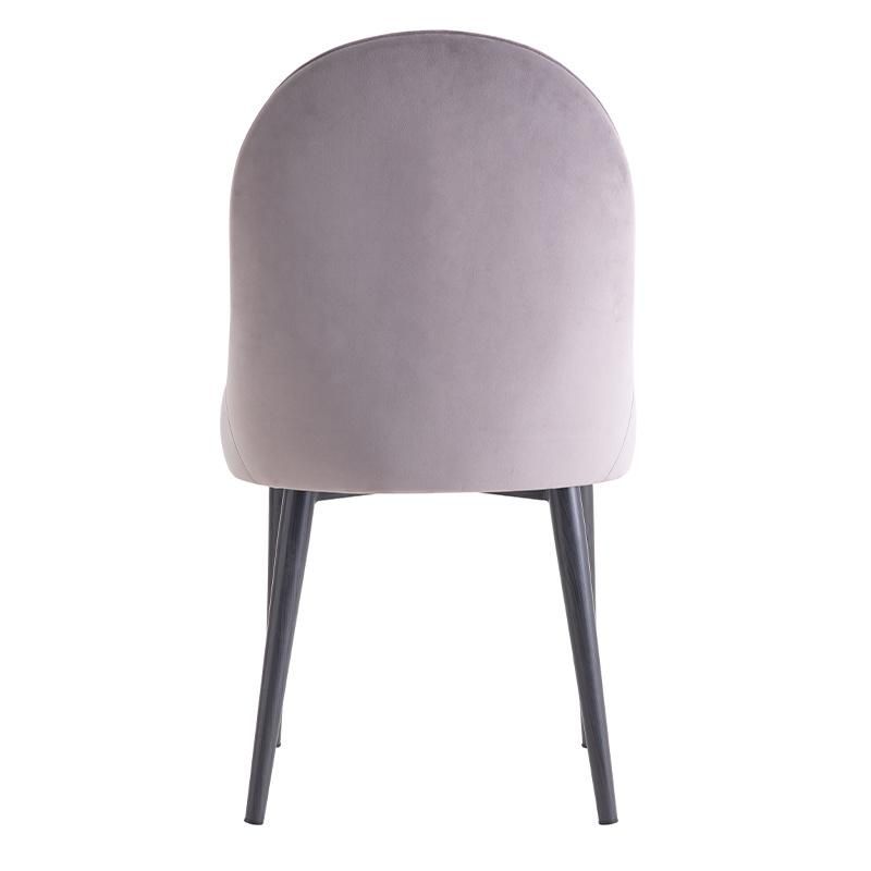 China Product Dining Room Furniture Wooden Furniture Designs Velvet Fabric Chair / Modern Stainless Steel Dining Chair