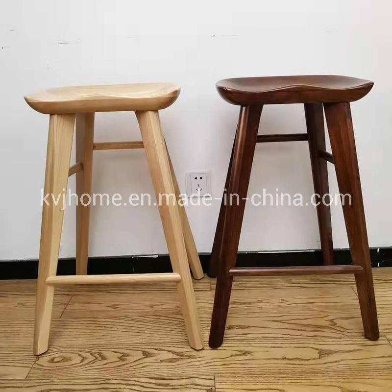 Kvj-9001b New Style Bistro Ash/Beech Wood Tractor Stool